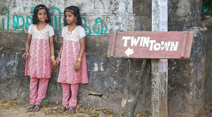 A pair of twins at the Twin Town of Kodinhi