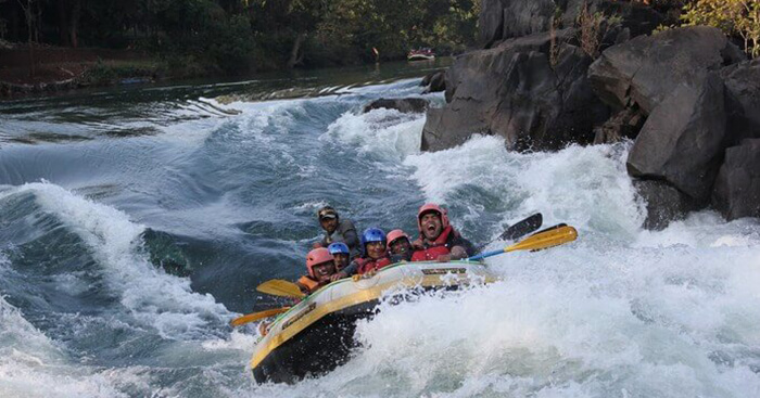 Rafting is a popular watersport at Kolad
