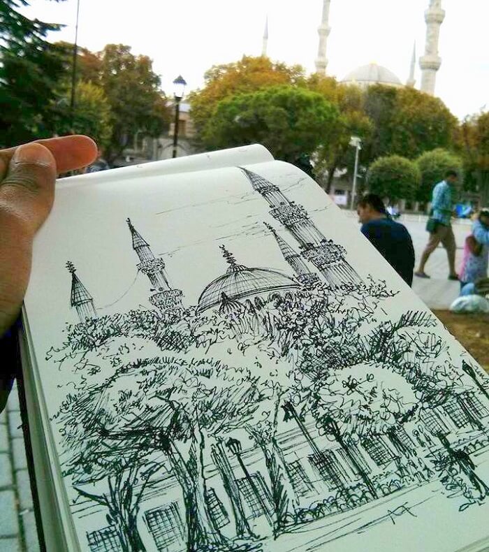 A mosque in Istanbul