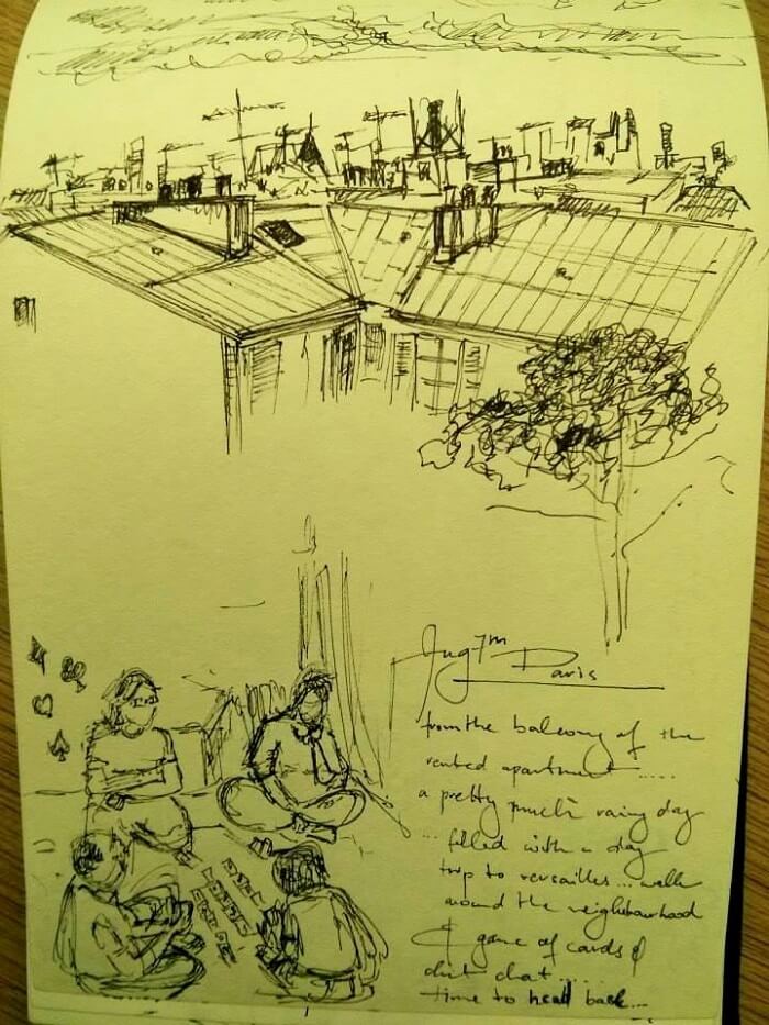 Catching a random moment in a doodle
