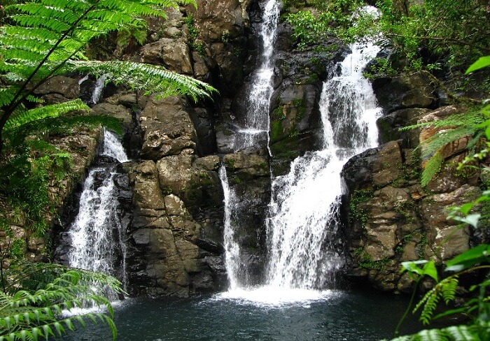 The beautiful Tovoro Waterfalls in Taveuni