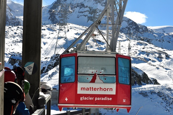 Cable car ride in Mt Matterhorn