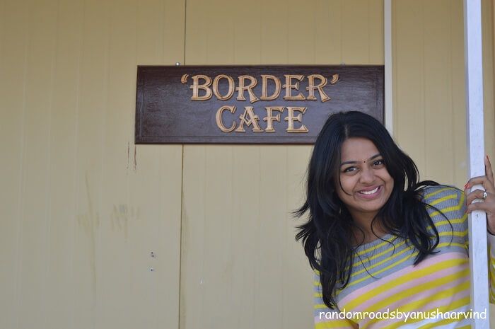 Anusha in the Border Cafe near Tanot Border