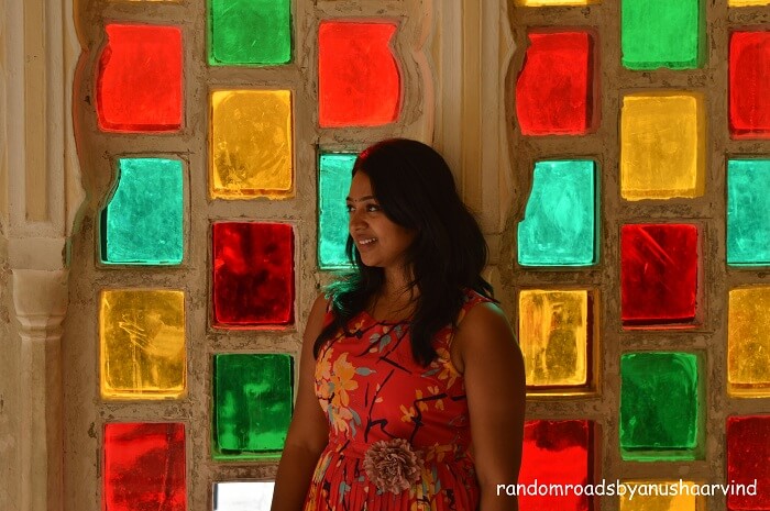 Anusha in City Palace in Jaipur
