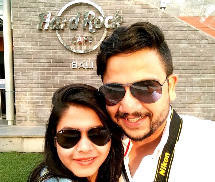 At the Hard Rock Cafe, Bali