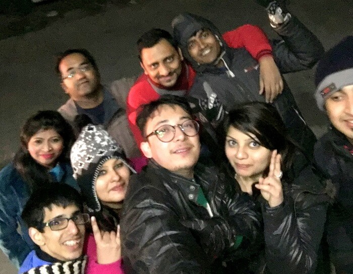 Fun on the roads of Manali at the New year's eve