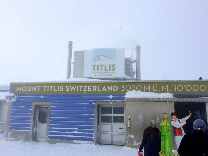 Sameer at Mt Titlis in Switzerland