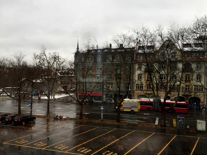A wet day in Zurich