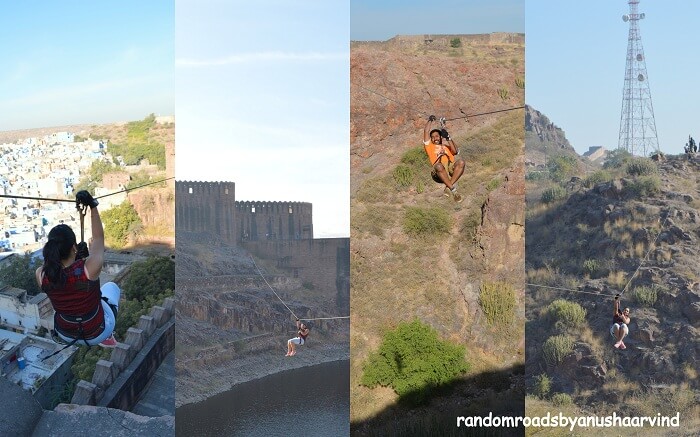 Ziplining in Mehrangarh Fort