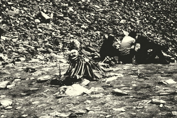 The Roopkund lake and area around it is full of human and horse skeletons