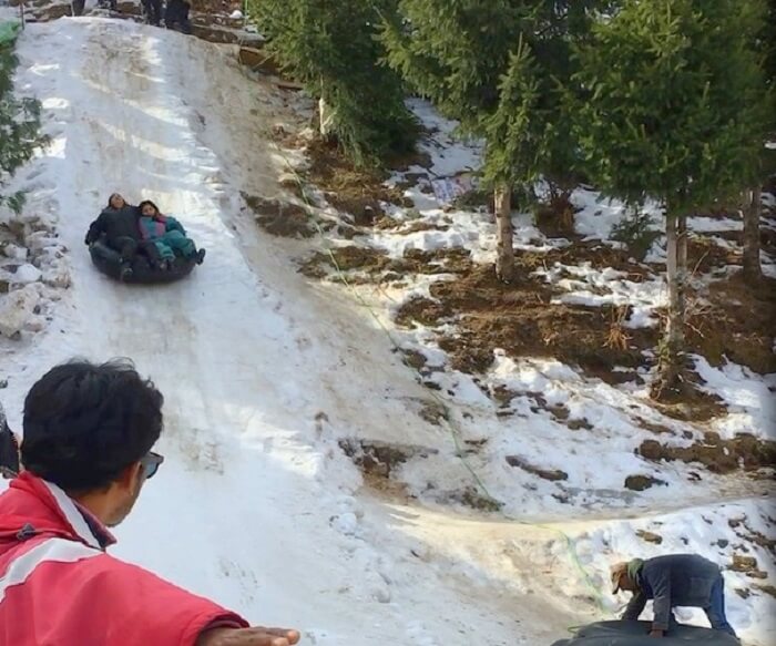 Tube ride in Manali