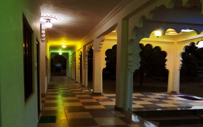 The galleries of Vella resort resemble the royal palaces