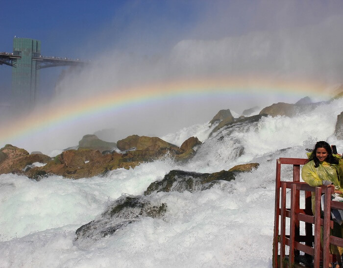 Leena at the Niagara Falls in Canada