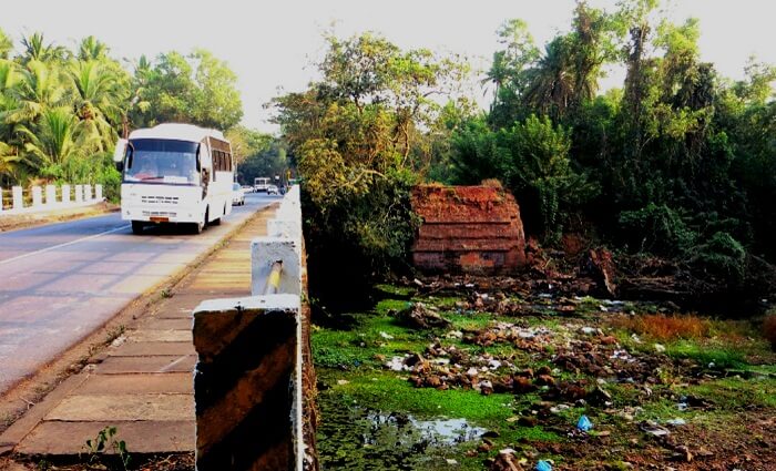The Jakni Bandh where a bus toppled a few years ago