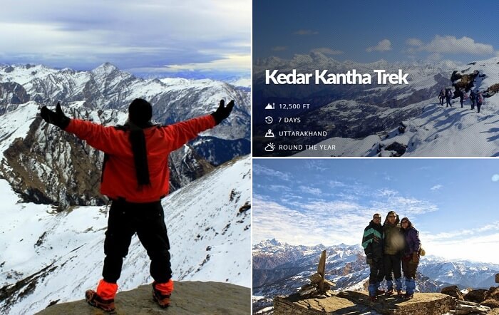 Snaps from the Kedarkantha winter trek of different people