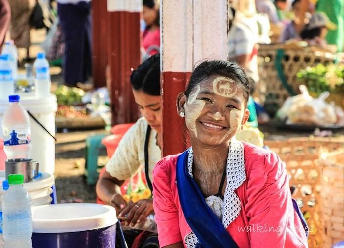 A local girl of Myanmar