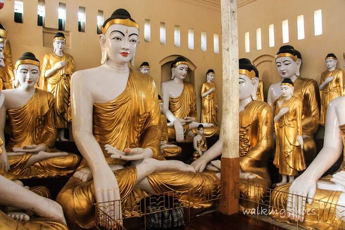 Buddha idols being made in Myanmar