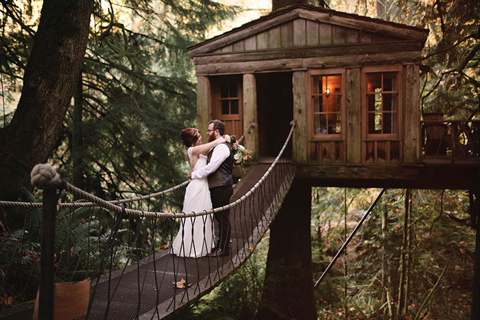 The tree house stay for Valentine’s Day
