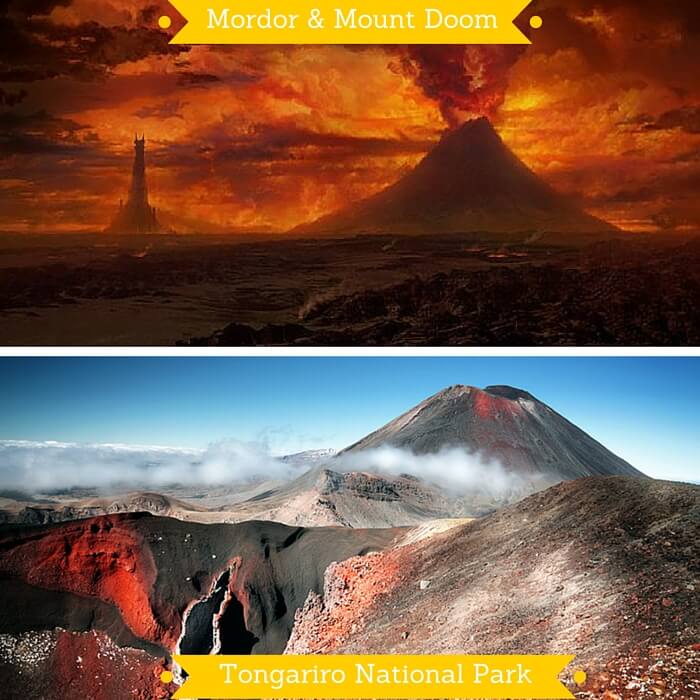 Mordor and the Tongariro National Park on which it is based