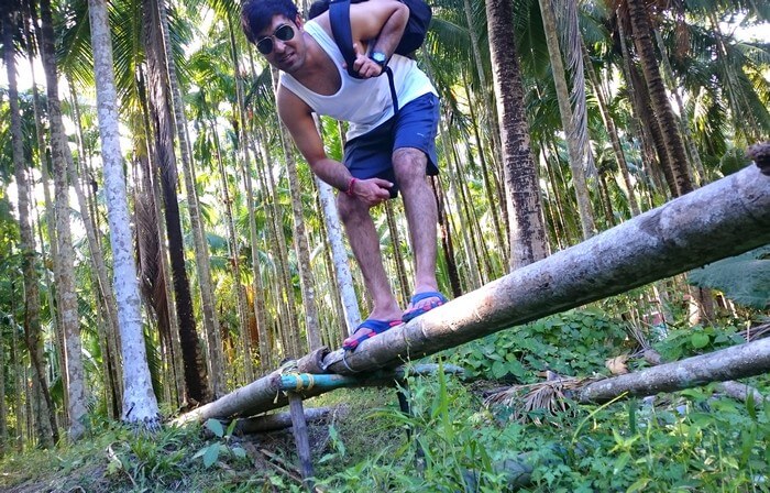 Abhinav having fun in Andaman