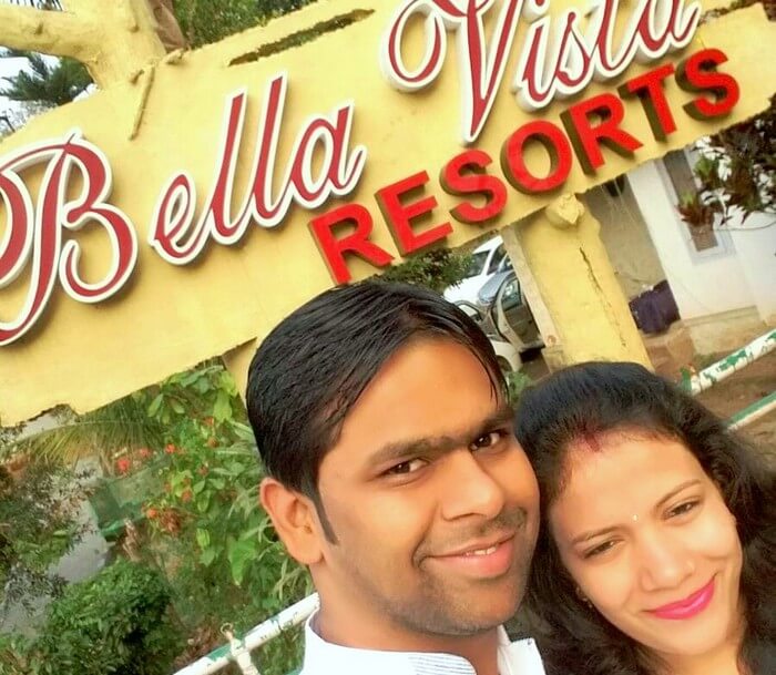 Vishu and Prachi at their Resort in Kerala