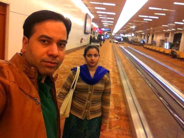Kapil and his wife in Dubai