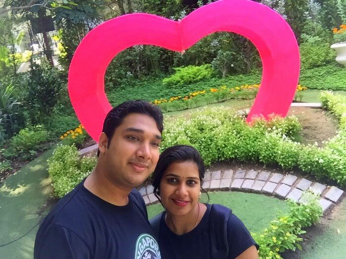 Ram and Kavya in Sentosa Island
