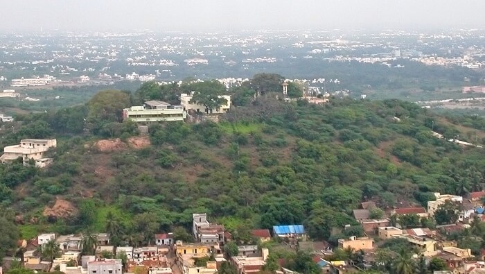 view from top of St thomas mount