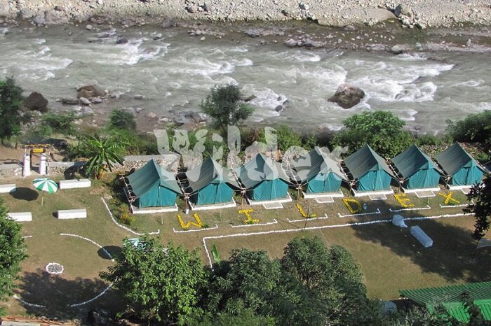An aerial shot of the Camp Wildex