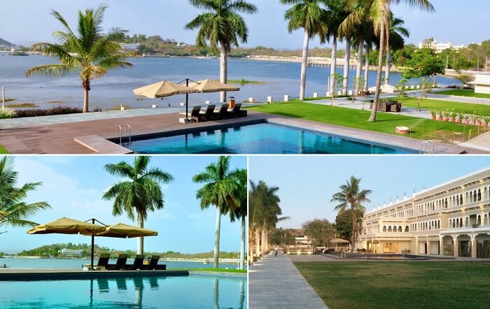 Many views of the pool and lawns from the Hotel Lakend