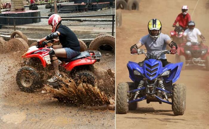 People indulging in ATV Rides at one of the adventure clubs near Pune
