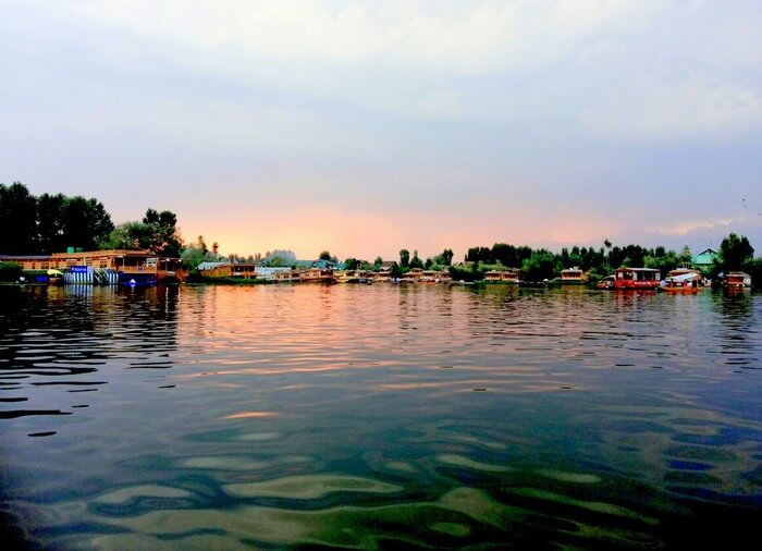 The Glorious sunset at Dal Lake. This pic is clicked just 2 days before the flood hit Srinagar
