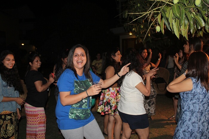 Girls having a party at Myrica Resort Jim Corbett