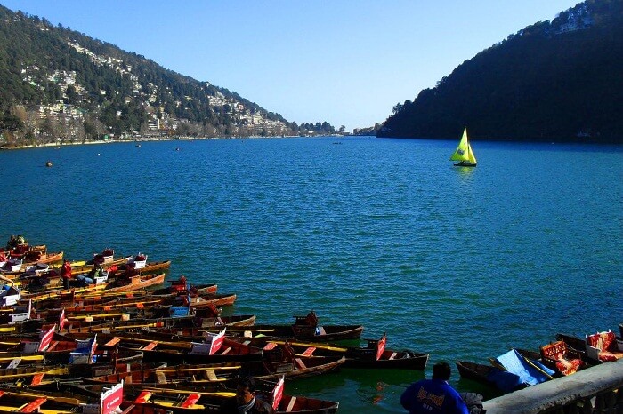 A view of the beautiful Naini Lake