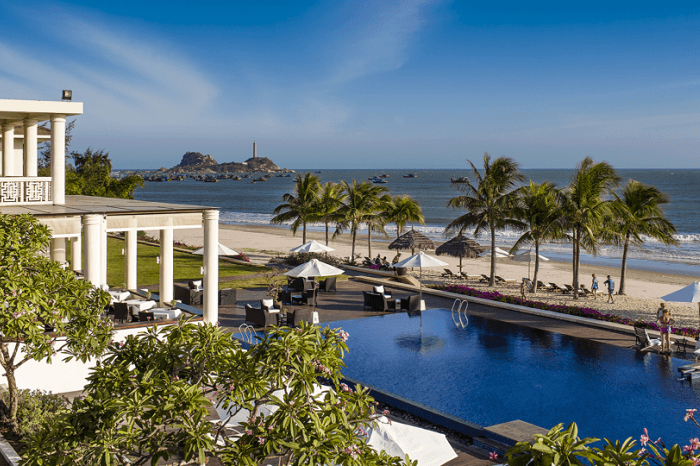 Aerial view of the Princess D’ n Nam resort and Spa