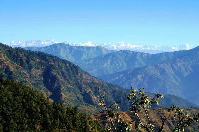 Enjoy the panoramic views of the Himalayan peaks from the Kunjapuri point in Rishikesh.
