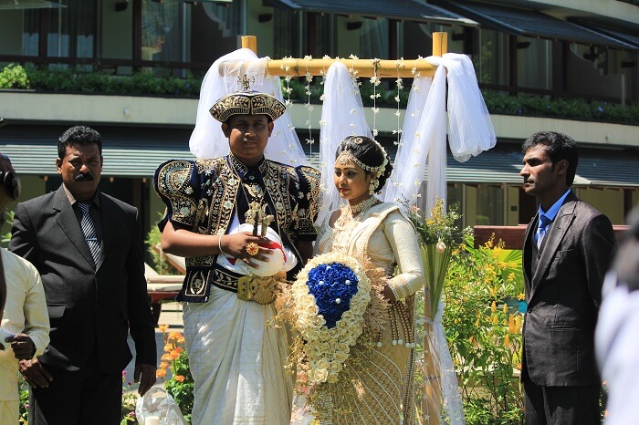 Sri Lankan wedding at the hotel