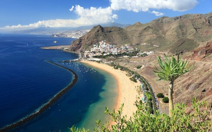 Aerial view of Canary Islands
