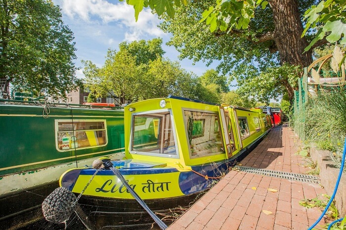 The designer Lila Houseboat in Central London