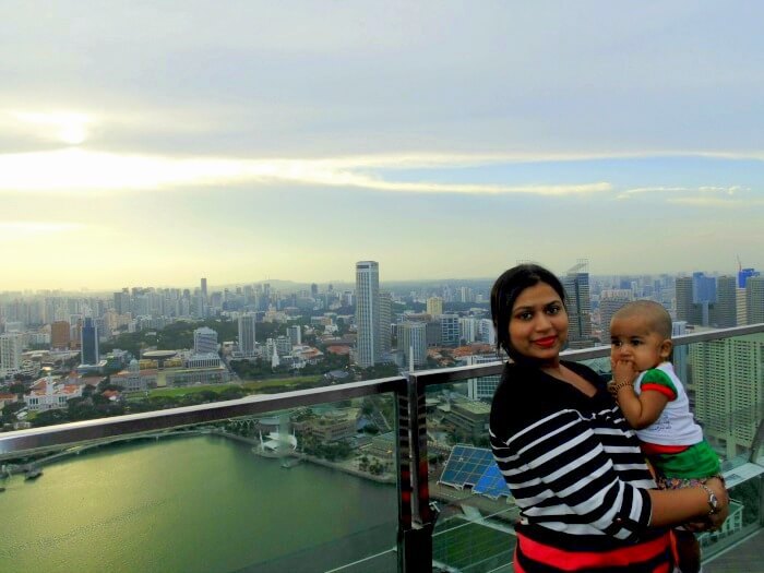 Rohits wife with her kid