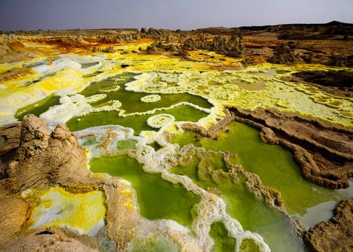 Venturesome walk on the acid pools