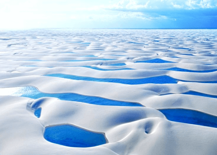 Fascinating watery desert in Brazil