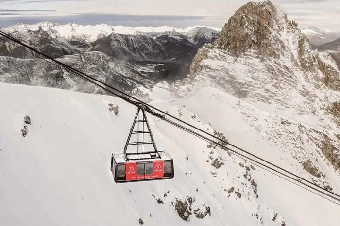 A Ski Lift in France that has been converted into one of the coolest Airbnb places
