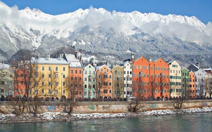 Snow covered Innsbruck