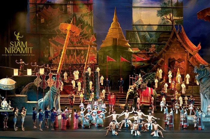 An ad poster of the Siam Niramit show in Phuket