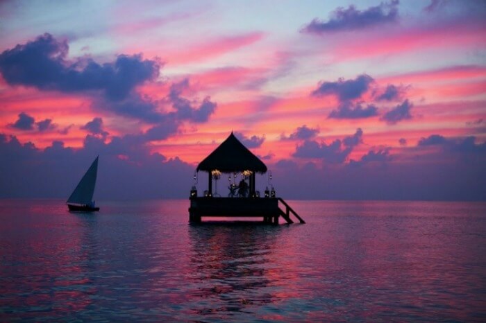 The floating shack at The Residence Maldives