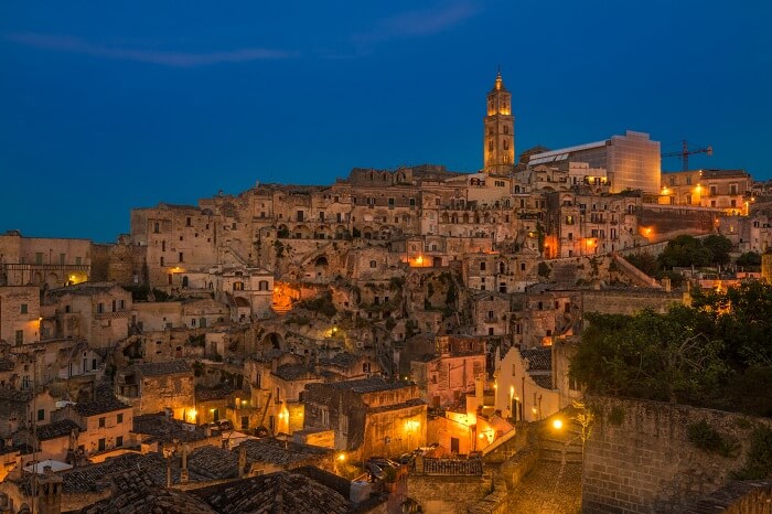 Ancient town of Sassi di Matera at Basilicata in Italy