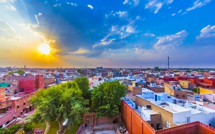 Cityscape of Bikaner