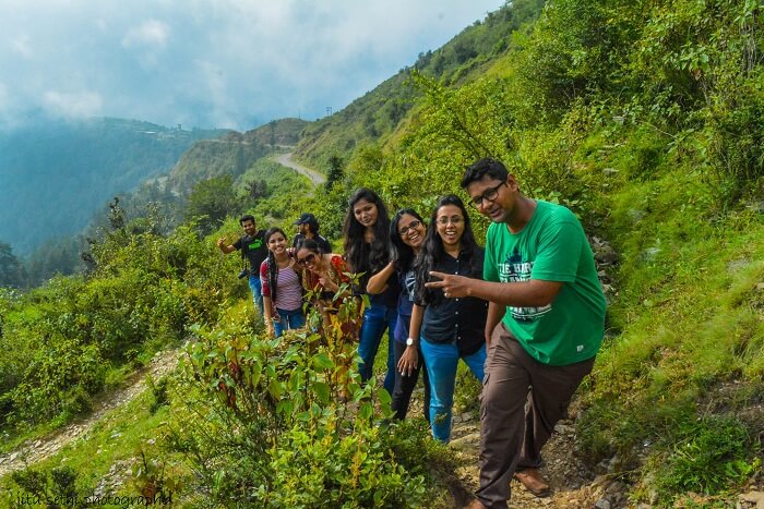 Kanika and her friend in Chakrata