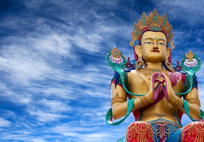 Statue of Maitreya Buddha near Diskit Monastery